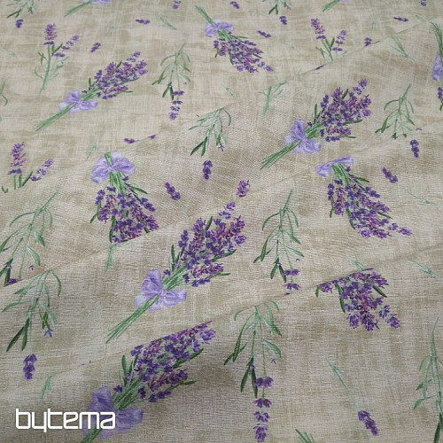 Dekorationsstoff LAVENDEL MIT SCHLEIFE