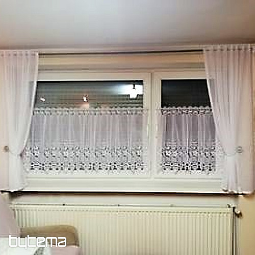 Gardine für Vitrage, bestickt 11573