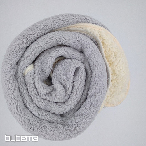 Decke Schaf-Schaf 150/200 St.Grau/Creme Einfassung