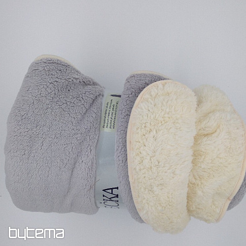 Decke Schaf-Schaf 150/200 St.Grau/Creme Einfassung