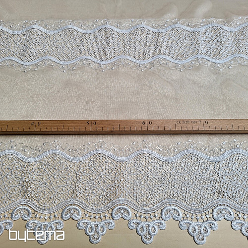 Luxuriöse bestickte Gardine GERSTER 11786/0001