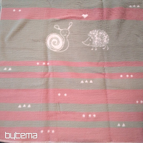 Kinderdecke MAJA 1657/10 rosa 75x100