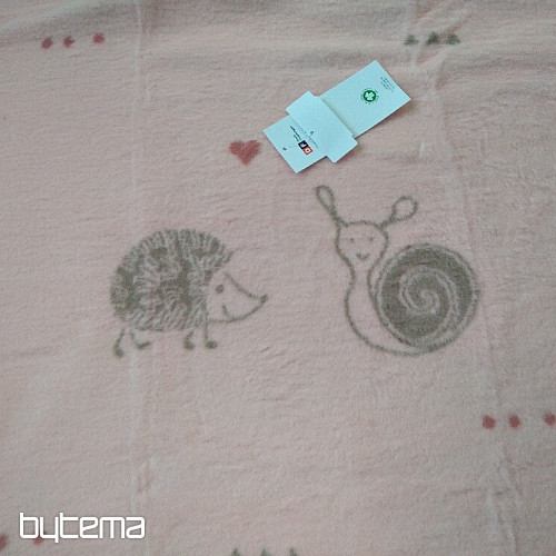 Kinderdecke MAJA 1657/10 rosa 75x100