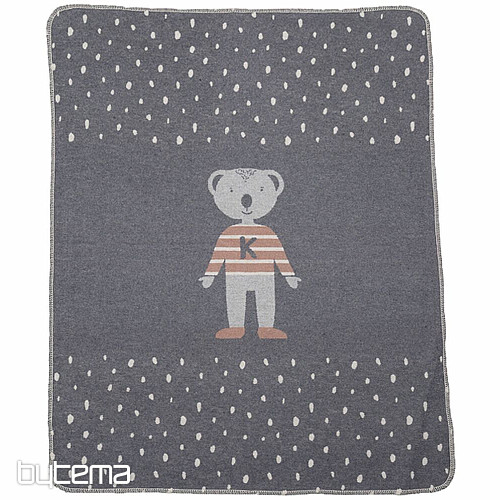 Kinderdecke JUWEL 7132/90 grau 70x90