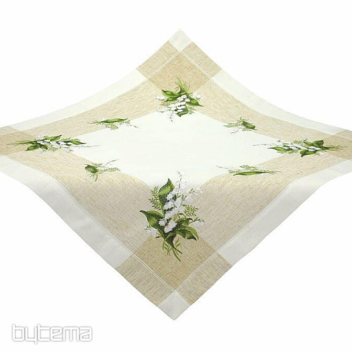 Bestickte Tischdecke und Schal LILY OF THE BLOWERS