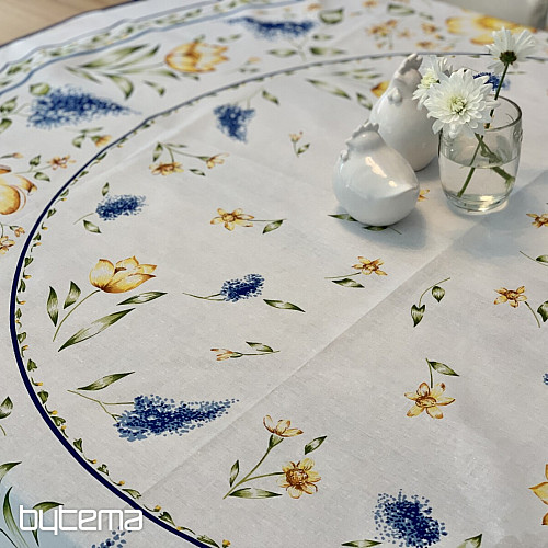 SPRING BLUMEN Tischdecke und Kreis