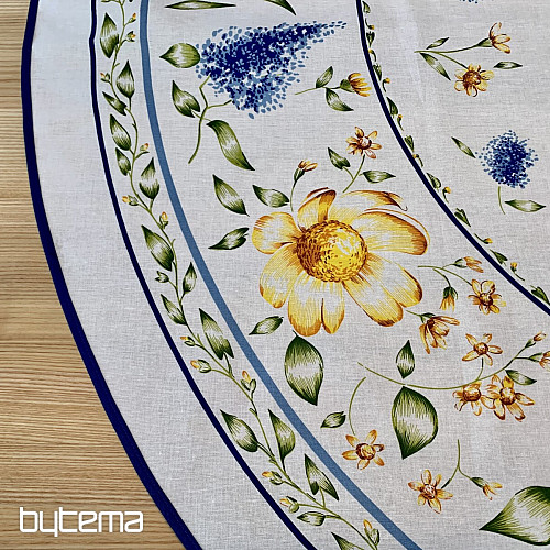 SPRING BLUMEN Tischdecke und Kreis