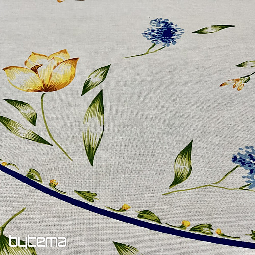 SPRING BLUMEN Tischdecke und Kreis