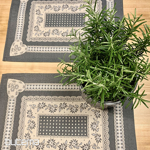 Tischsets COUNTRY ROOM grau