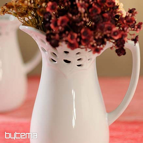 Vase LACE JUG weiß