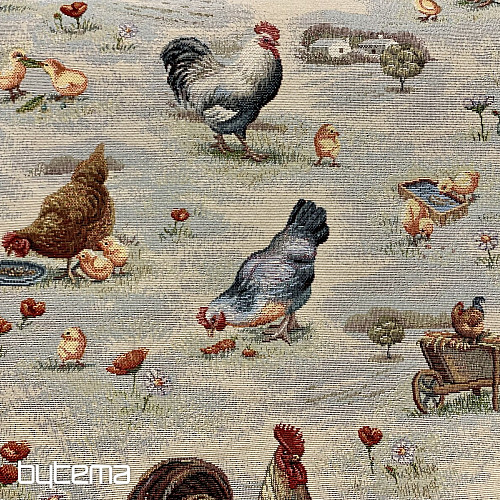 Gobelinstoff von BACKYARD HEN