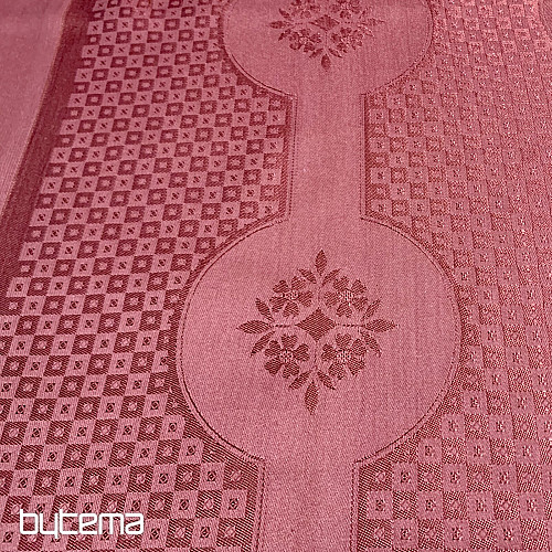 Tischdecke DAMASK Terrakotta 120x140