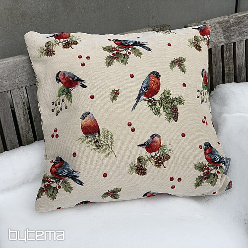Gobelin-Kissenbezug WINTERVOGEL
