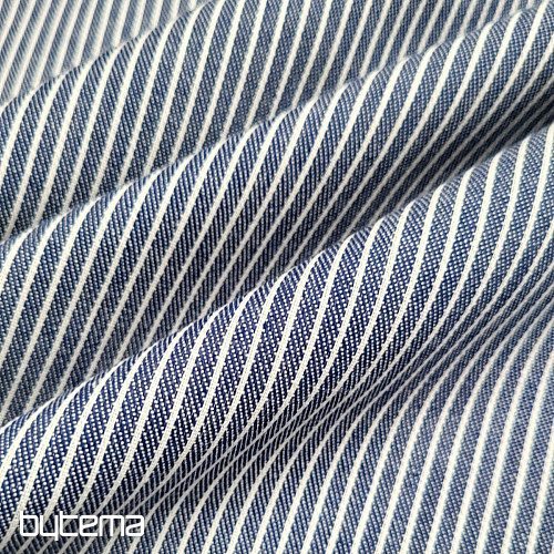 Dekor. Stoff MARINEBLAUER STREIFEN