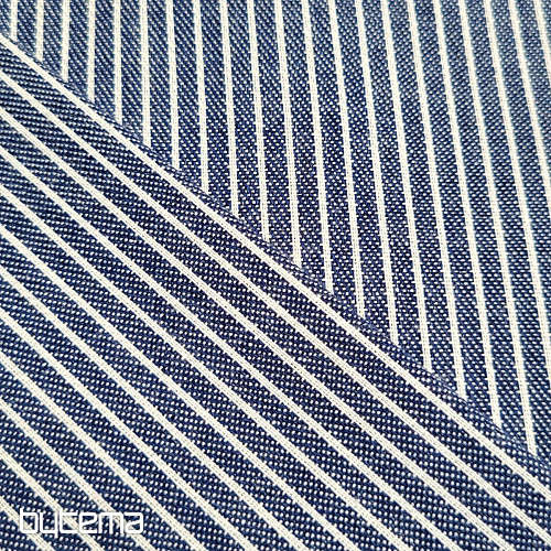 Dekor. Stoff MARINEBLAUER STREIFEN