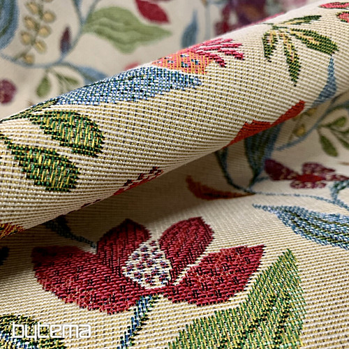 Gobelinstoff KLETTERBLUMEN