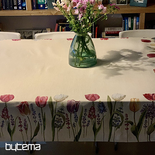 Gobelin-Tischdecke und Schal TULIP BORDURA