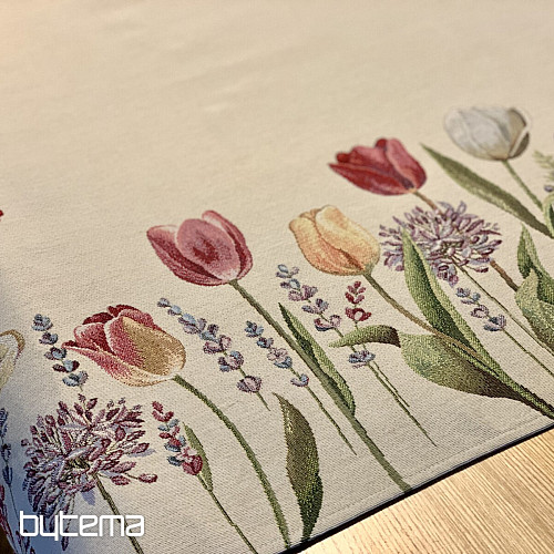 Gobelin-Tischdecke und Schal TULIP BORDURA