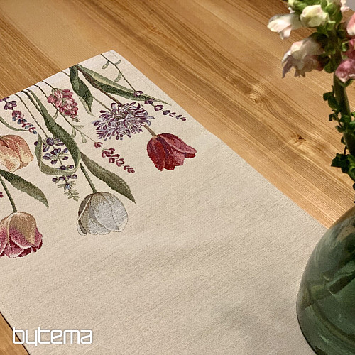 Gobelin-Tischdecke und Schal TULIP BORDURA