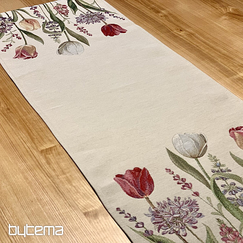 Gobelin-Tischdecke und Schal TULIP BORDURA