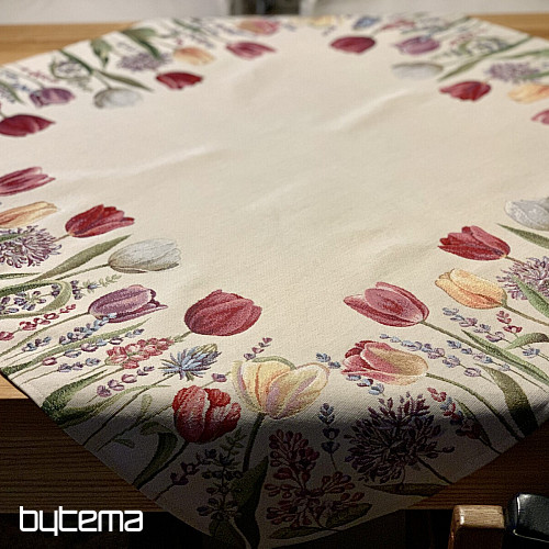 Gobelin-Tischdecke und Schal TULIP BORDURA