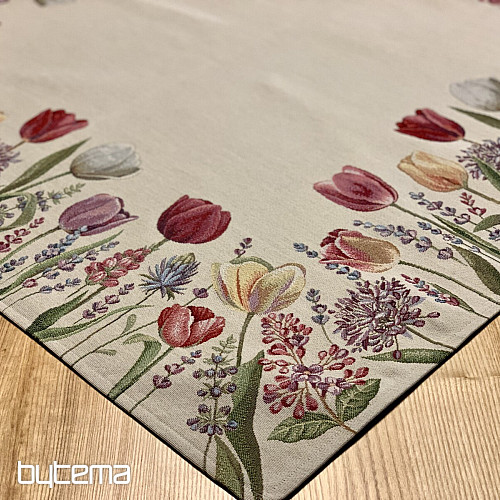 Gobelin-Tischdecke und Schal TULIP BORDURA