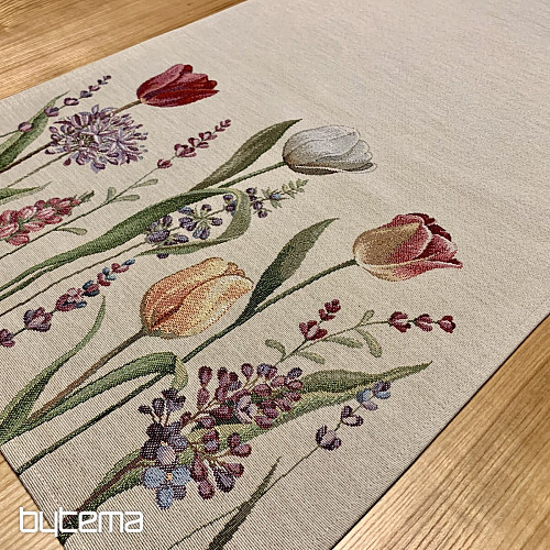Gobelin-Tischdecke und Schal TULIP BORDURA