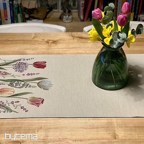 Gobelin-Tischdecke und Schal TULIP BORDURA