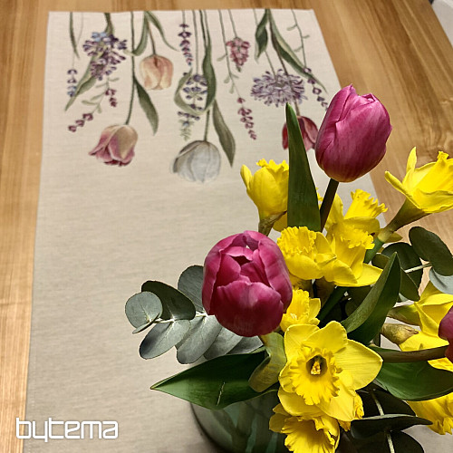 Gobelin-Tischdecke und Schal TULIP BORDURA