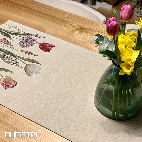 Gobelin-Tischdecke und Schal TULIP BORDURA