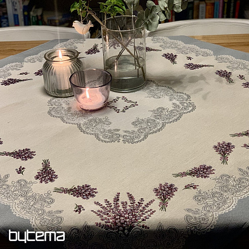 Gobelin-Tischdecke und Schal LAVENDER LACE