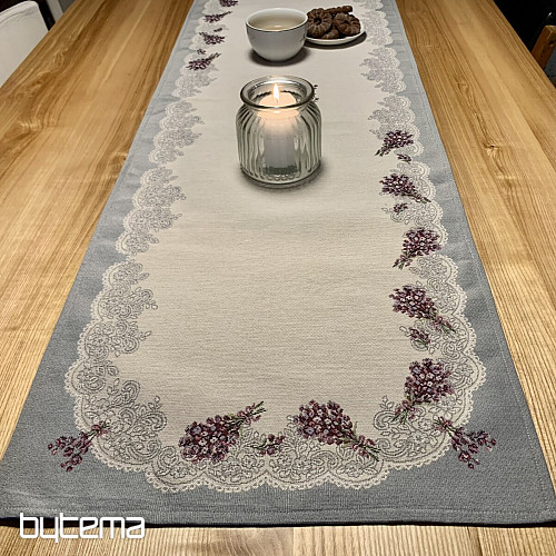 Gobelin-Tischdecke und Schal LAVENDER LACE