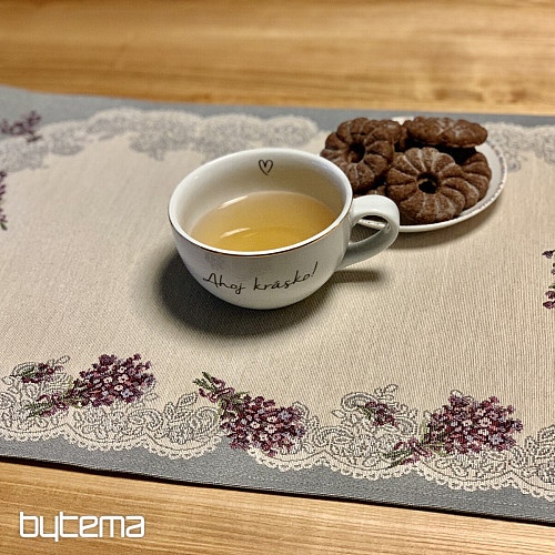 Gobelin-Tischdecke und Schal LAVENDER LACE