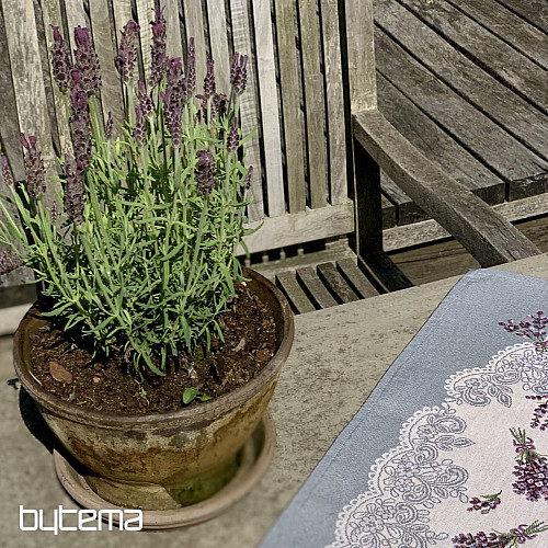 Gobelin-Tischdecke und Schal LAVENDER LACE