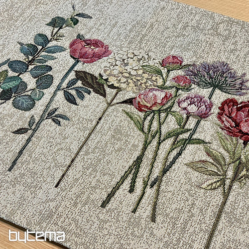 Gobelin-Tischdecke und Schal FLORES TIME