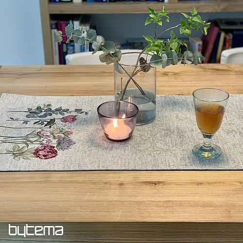 Gobelin-Tischdecke und Schal FLORES TIME
