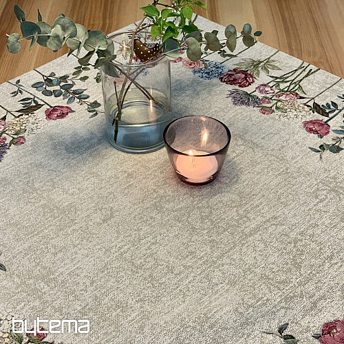 Gobelin-Tischdecke und Schal FLORES TIME