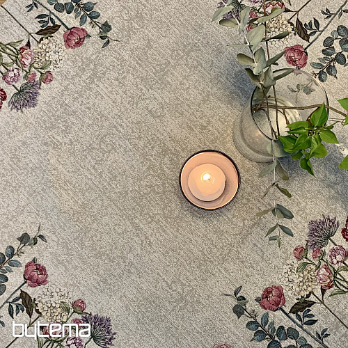 Gobelin-Tischdecke und Schal FLORES TIME