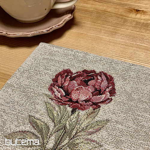 Gobelin-Tischdecke und Schal FLORES TIME
