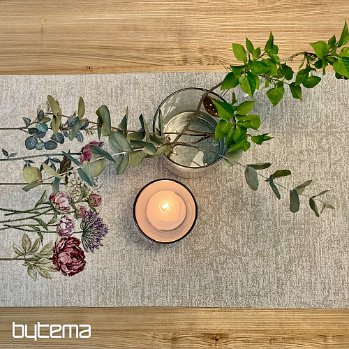 Gobelin-Tischdecke und Schal FLORES TIME