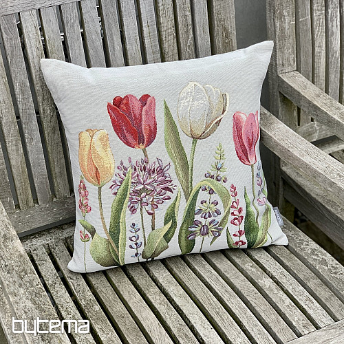 Gobelin-Kissenbezug TULIP SPRING III