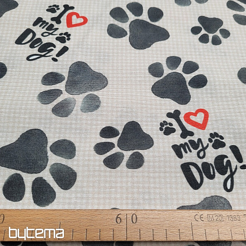 Dekostoff HUNDEFUSSABDRUCK