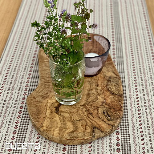 Tischdecke und Schal TOSCANA VALERY RIGA BORDON STRIPE