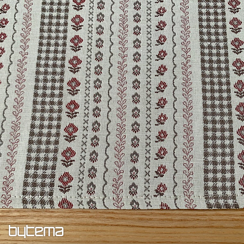 Tischdecke und Schal TOSCANA VALERY RIGA BORDON STRIPE