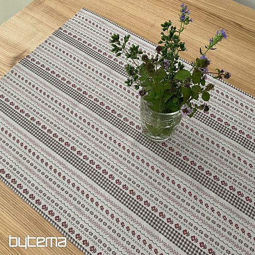 Tischdecke und Schal TOSCANA VALERY RIGA BORDON STRIPE