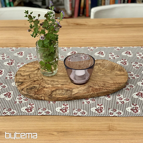 Tischdecke und Schal TOSCANA VALERY 17 HERZEN