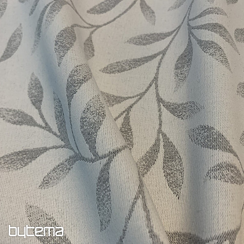 Tischdecke und Schal NIGHT LEAFS hellgrau