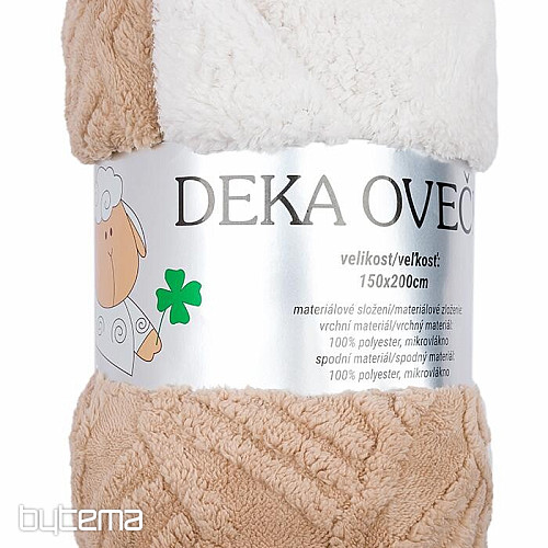 Decke Schaf LINEK CHOCOLATE 150 x 200