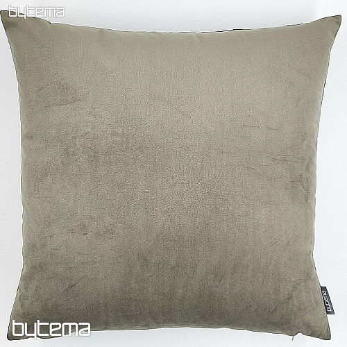 Samt-Dekorationsstoff RIVIERA GRAU BEIGE