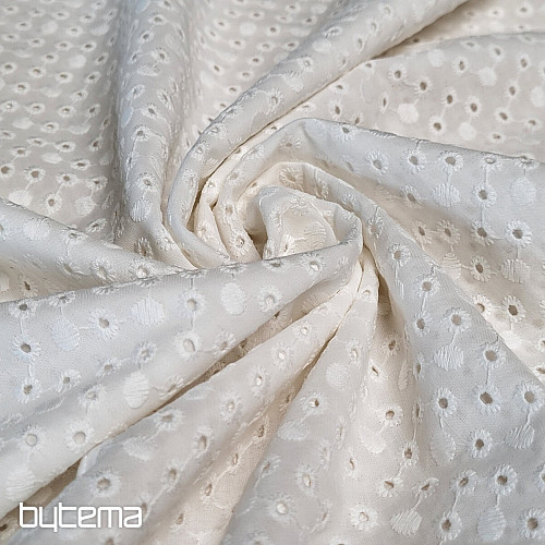 Bestickter Musselin CREME